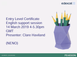 Support session on delivering Entry Level Certificate and submitting your sample for summer 2019
